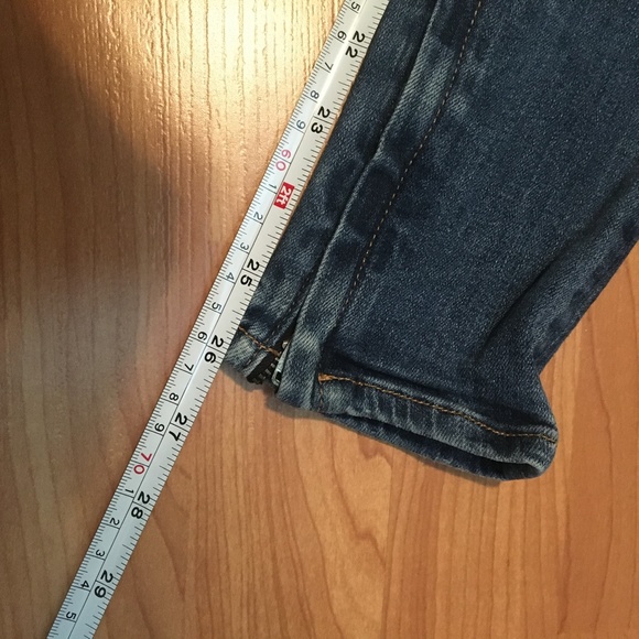rag and bone distressed zipper capri jeans 25 - Picture 8 of 10